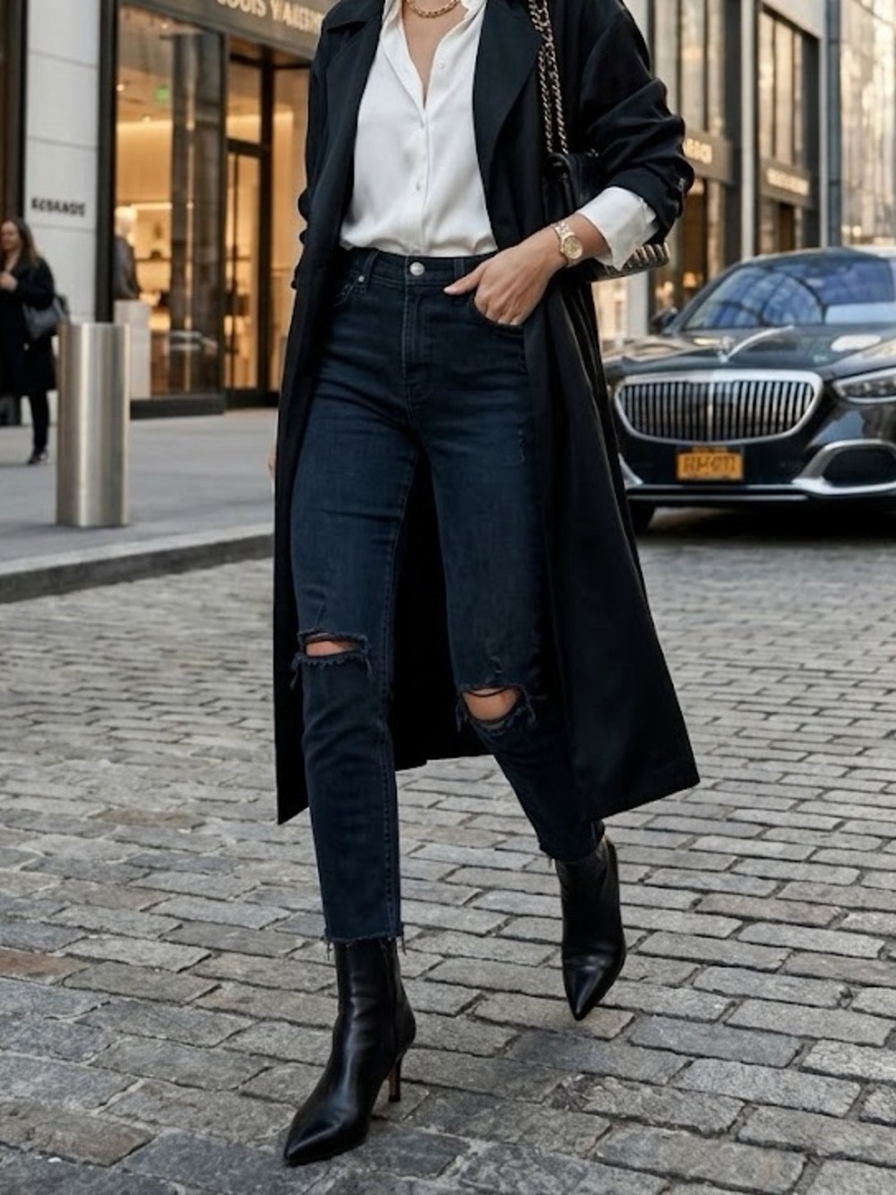Reformation Stretch Crop Cigarette Jeans in Nile